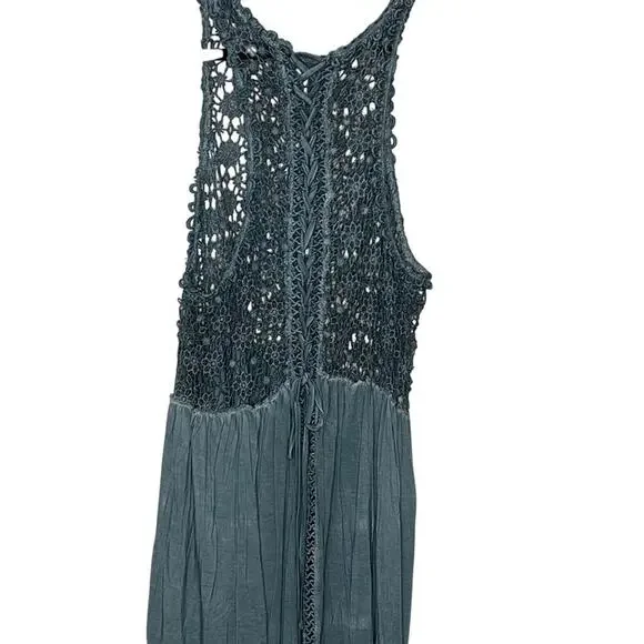 POL Blue Crochet Sleeveless Top-NWOT - Picture 2 of 7